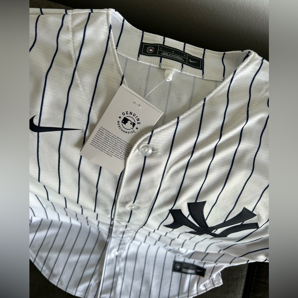 Nike Authentic New York Yankees Derek Jeter #2 MLB Baseball Jersey Men’s Sz L - Picture 5 of 7